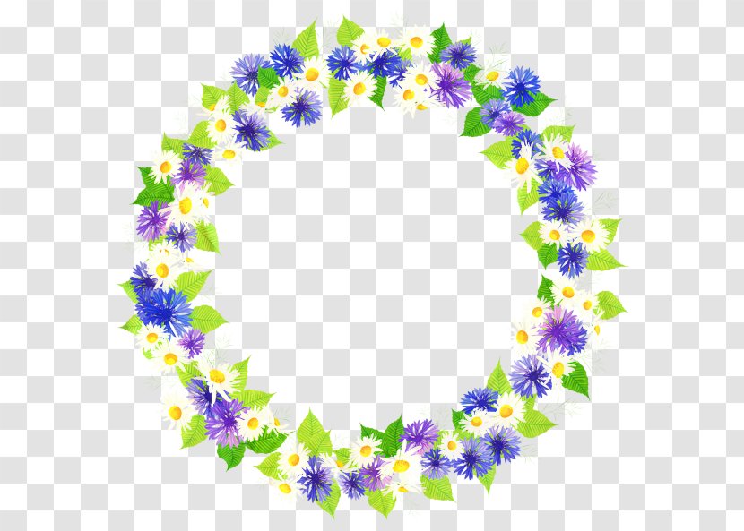 Garland Floral Design Cut Flowers Wreath - Purple Transparent PNG