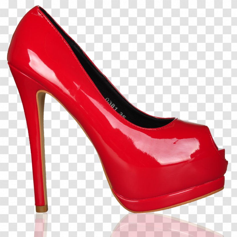 Heel Shoe - Red High Heels Transparent PNG