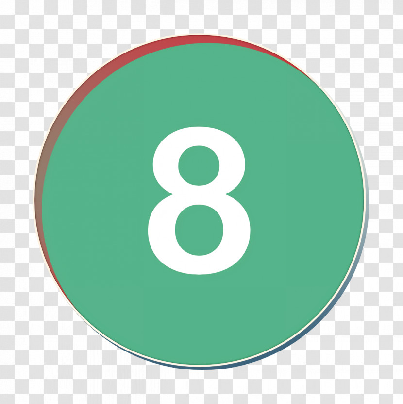 Eight Icon Numbers Icon Transparent PNG