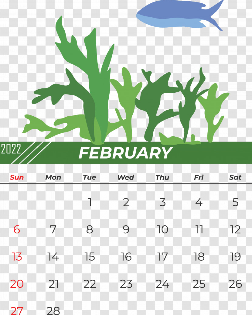Calendario Febrero Free Doce De Cereja Text Calendar Transparent PNG