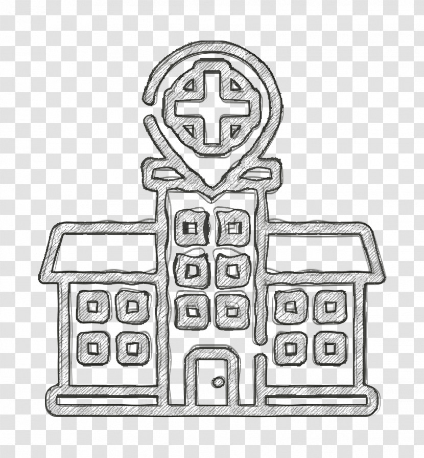 Hospital Icon City Icon Healthcare And Medical Icon Transparent PNG
