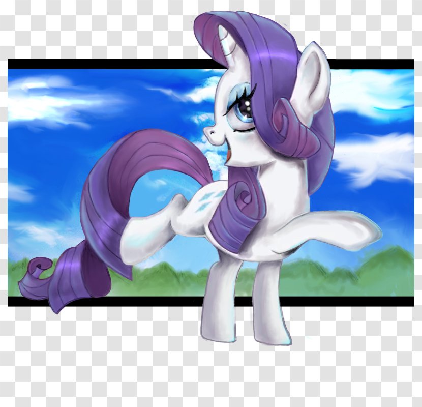 Horse Pony Violet Purple Lilac - Figurine - Unicorn Horn Transparent PNG