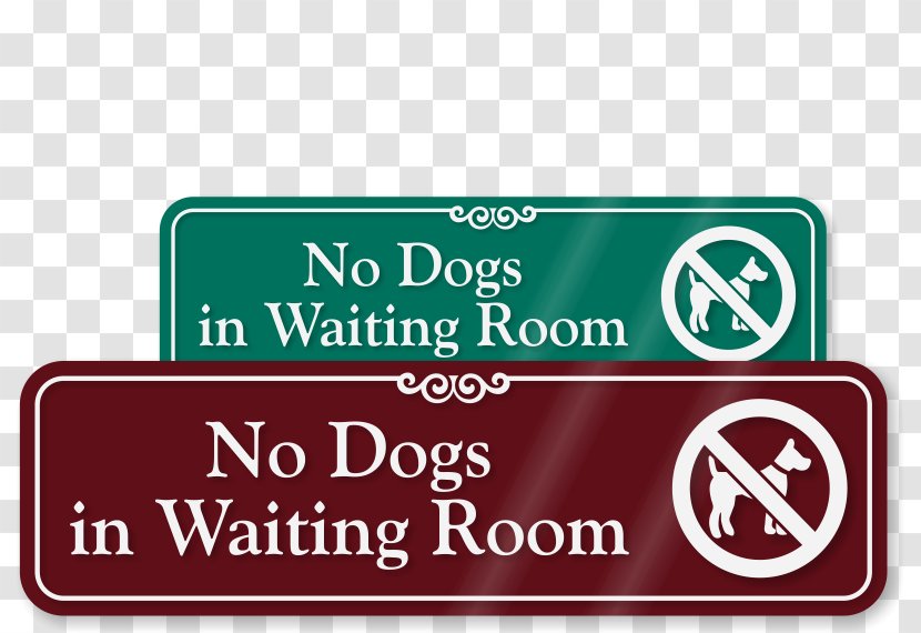 Medical Sign Disability Dog Signage - Room Transparent PNG
