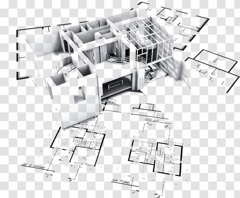 Architectural Drawing Architecture Plan Interior Design Services - Section Layout Transparent PNG