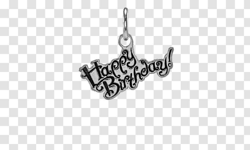 Locket Silver Charms & Pendants Necklace Jewellery - Cartoon - Happy Birthday Transparent PNG