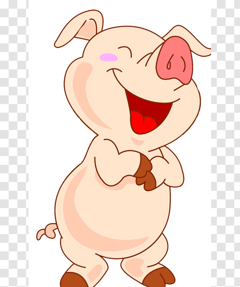 Domestic Pig Clip Art McDull Drawing - Heart Transparent PNG