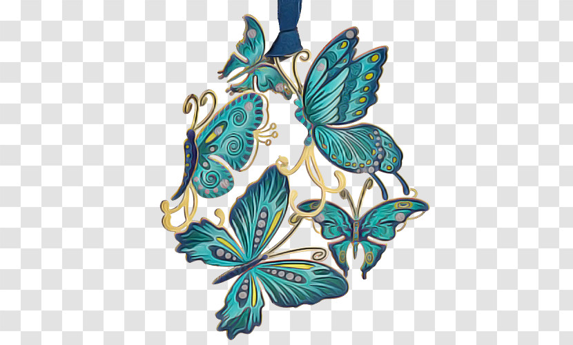 Butterfly Teal Turquoise Leaf Moths And Butterflies Transparent PNG