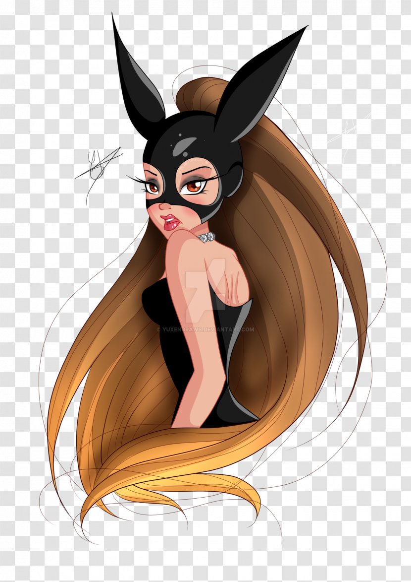 Cartoon Dangerous Woman Drawing - Flower - Ariana Grande Transparent PNG