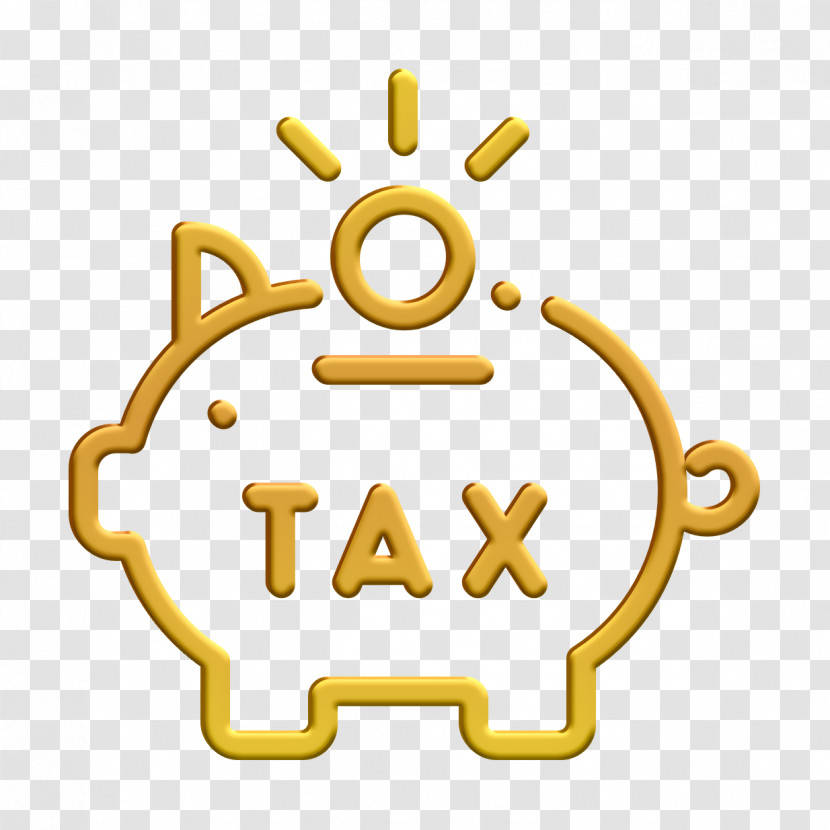 Save Icon Piggy Bank Icon Taxes Icon Transparent PNG