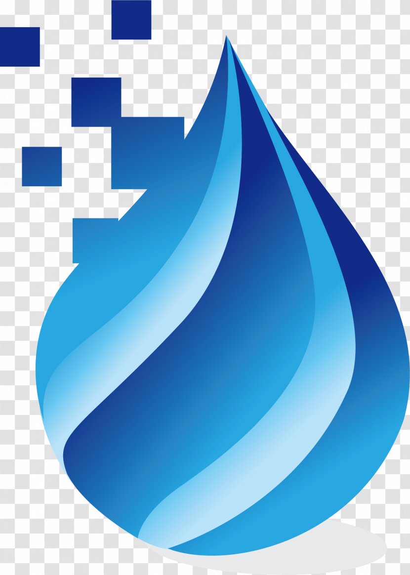 Drop Euclidean Vector - Symbol - Blue Abstract Water Droplets Transparent PNG