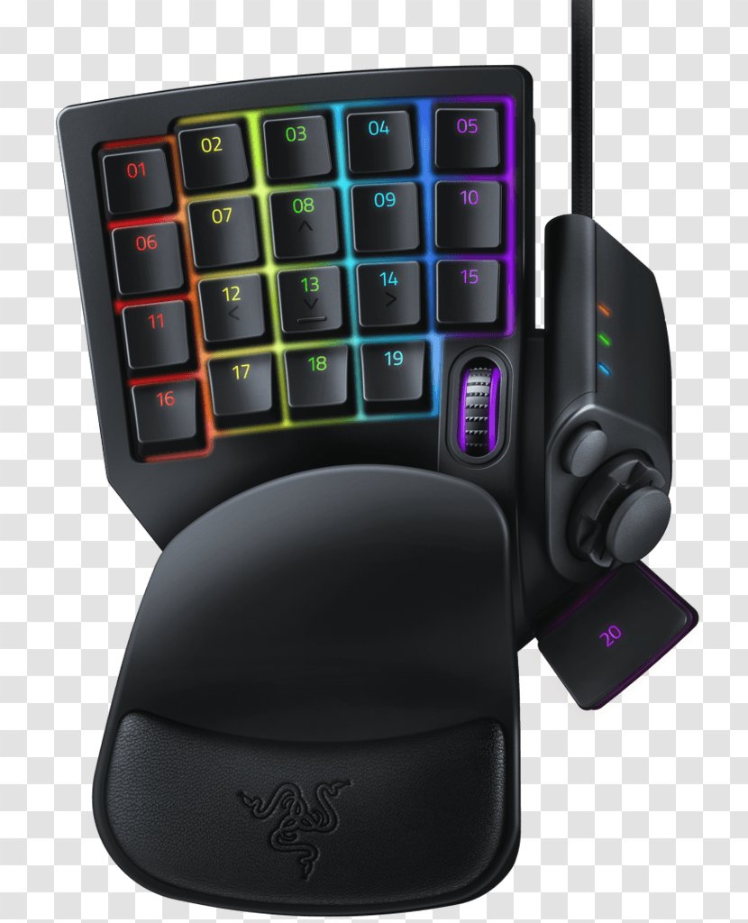 Computer Keyboard Laptop USB Gaming Razer Tartarus V2 Ergonomic Keypad Inc. - Technology Transparent PNG