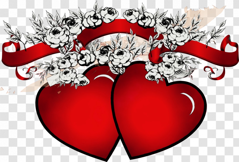 Red Heart Love Heart Transparent PNG