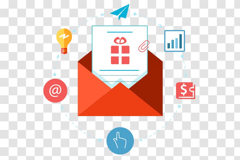 Digital Marketing Email Flat Design Electronic Mailing List - Business Transparent PNG
