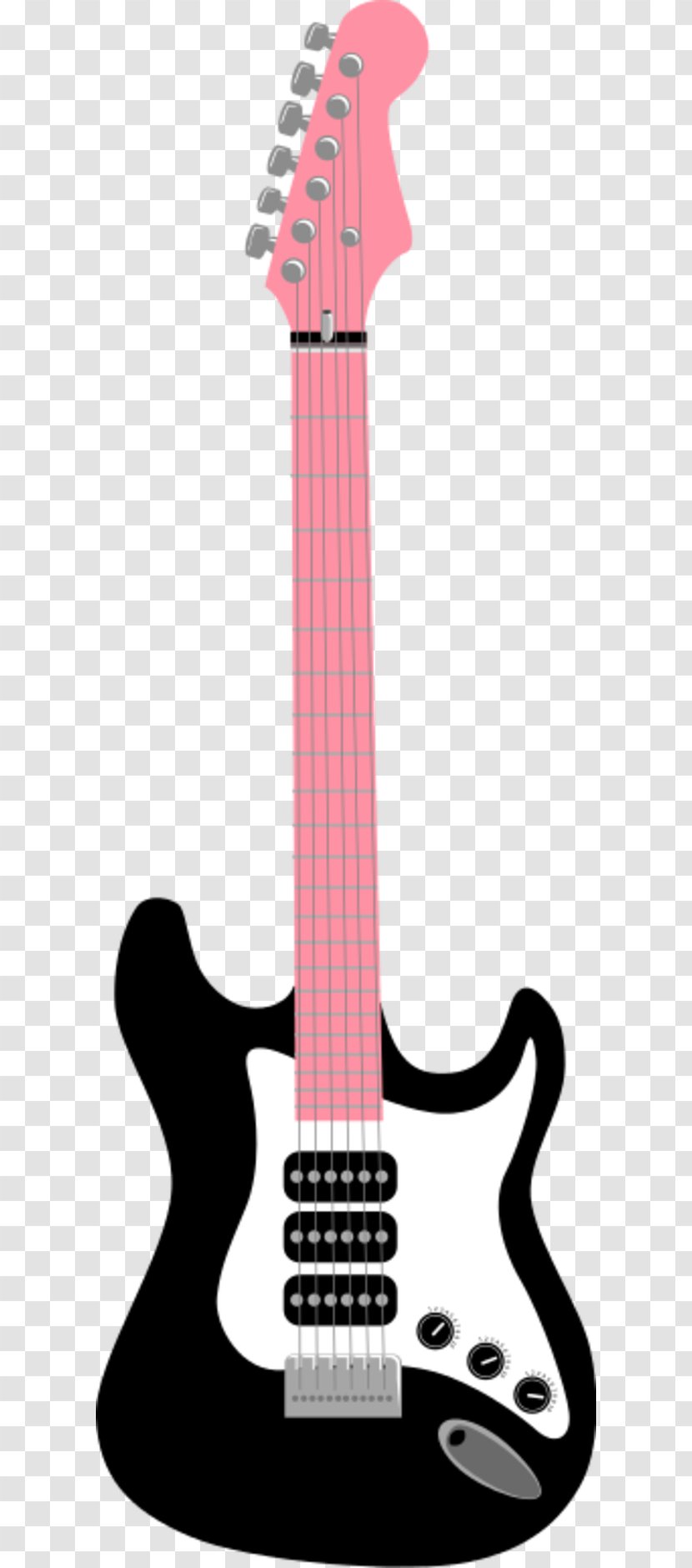 Electric Guitar Bass Clip Art - Heart Transparent PNG