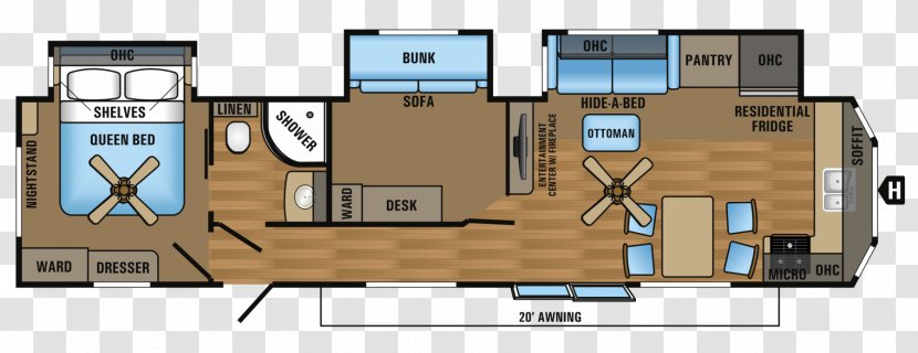 Campervans Caravan Floor Plan Mercedes-Benz Sprinter - House - Traveling Transparent PNG