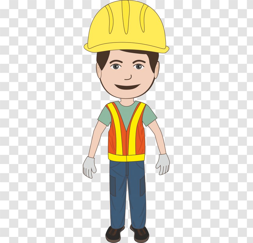 Construction Worker Architectural Engineering Site Safety Clothing Laborer - Hat - Building Transparent PNG