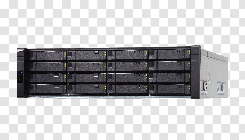 Disk Array QNAP Systems, Inc. ES1640DC NAS Server - Qnap 16bay Turbonas Sas 12g Tds16489usa1 - SAS 12Gb/s Network Storage Systems Hard DrivesEnterprise X Chin Transparent PNG