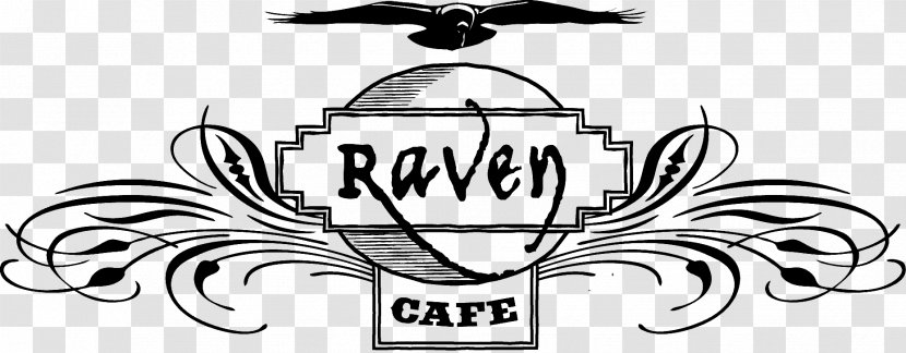 Raven Cafe Restaurant Bar Bistro - Line Art Transparent PNG