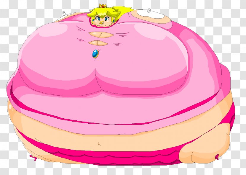 Princess Peach Art Drawing Frosting & Icing - Flower - Inflation Body Transparent PNG