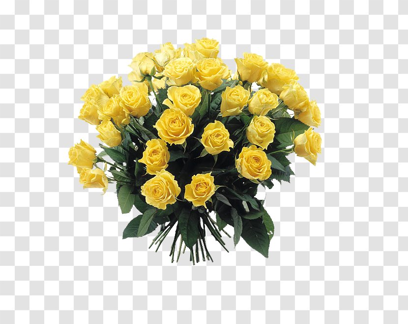 Flower Bouquet Wedding Rose Yellow - Goldene Transparent PNG