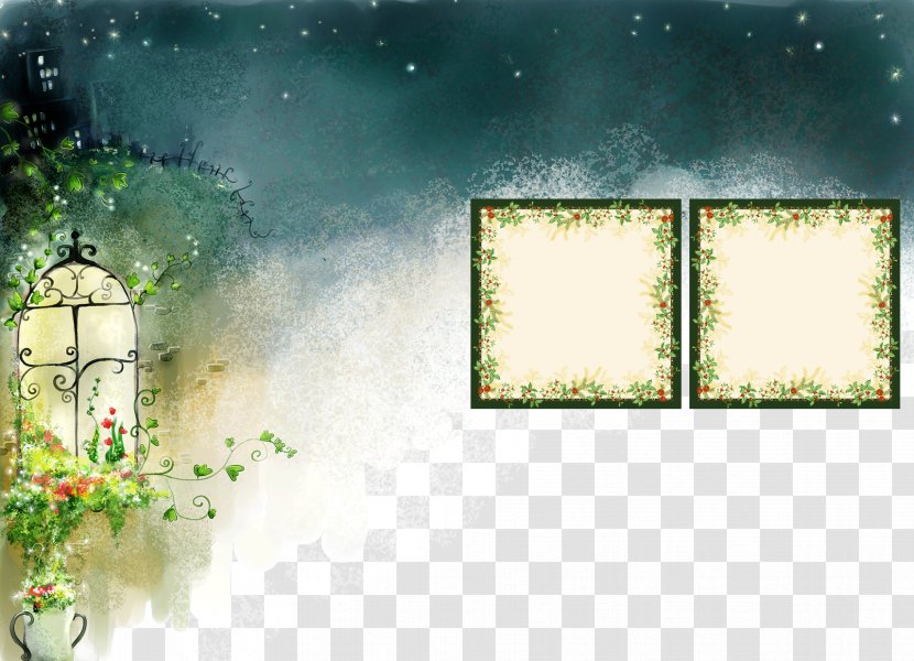 Download Photography - Green - Night Windows Transparent PNG