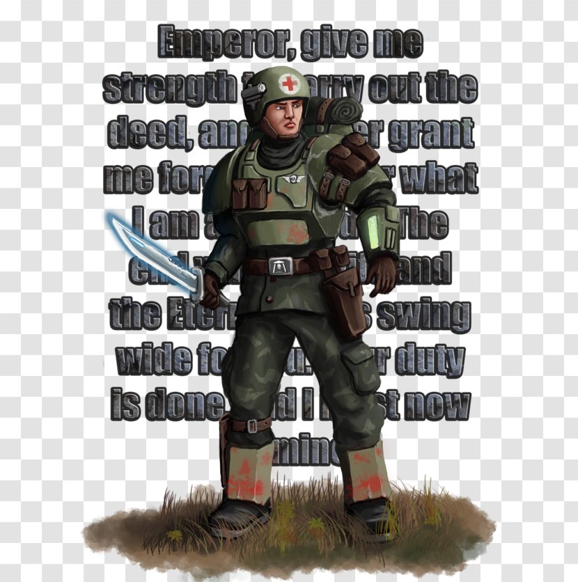 Warhammer 40,000 Soldier Imperial Guard Medic Imperium Of Man - Marines Transparent PNG