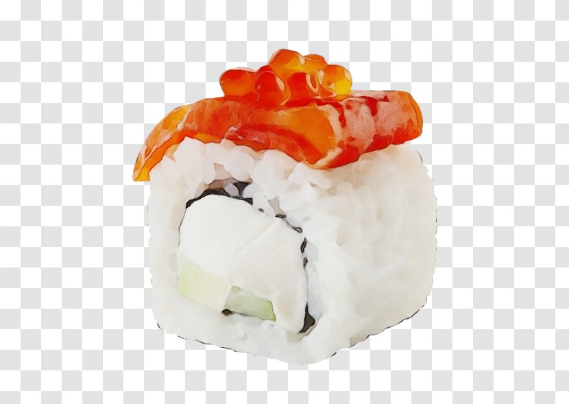 Watercolor Cartoon - Sushi - Comfort Food Spam Musubi Transparent PNG