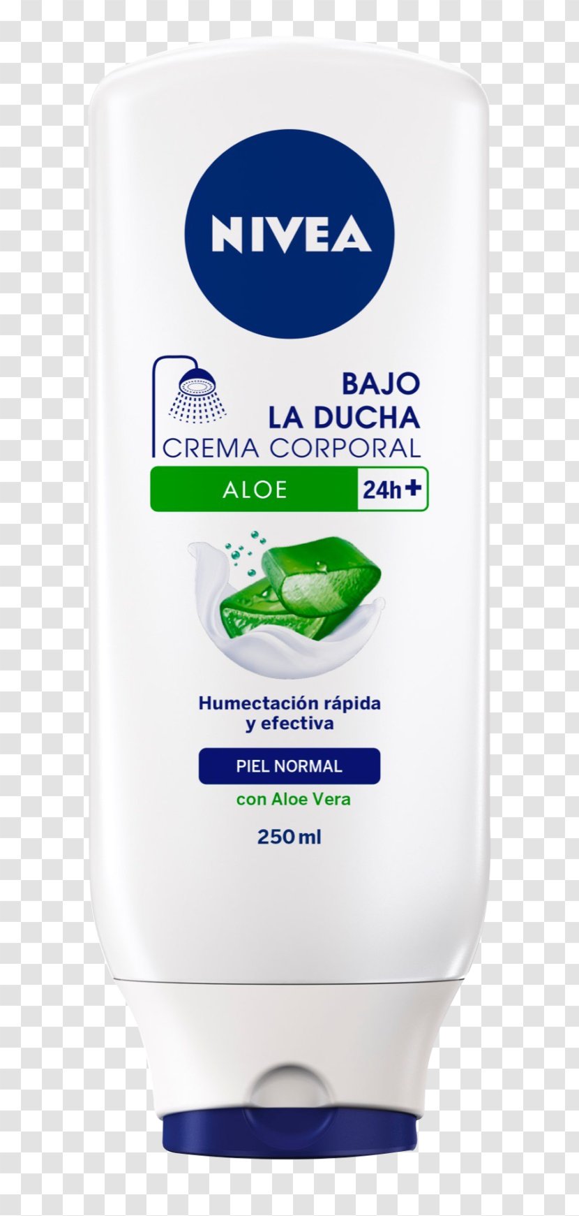Nivea Smoothing In-Shower Body Lotion 400 Ml Aloe Vera Cream - Skin Care - Soap Transparent PNG