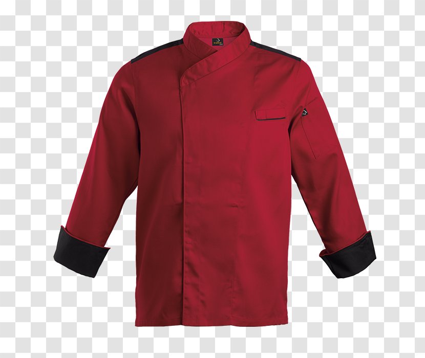 Sleeve Polar Fleece Jacket - Red - Chef Transparent PNG