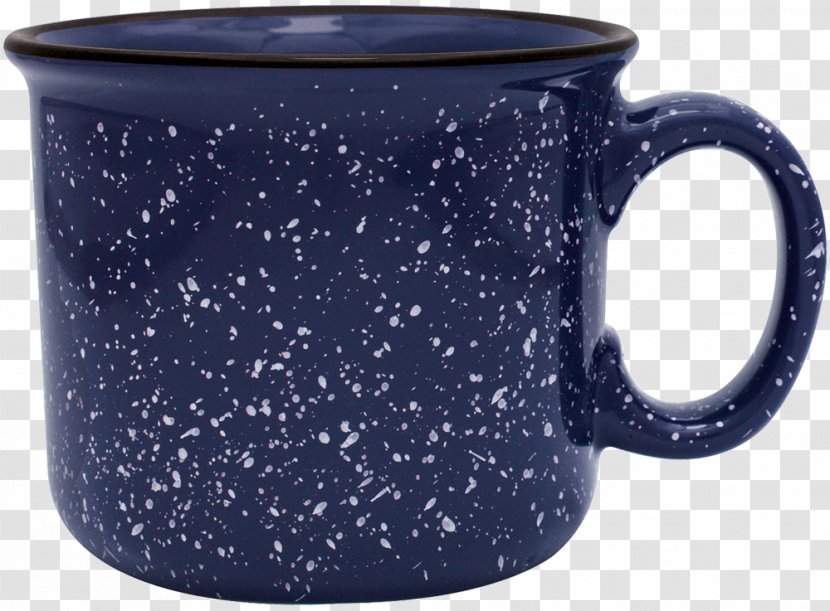 Coffee Cup Mug Ceramic - Blue Transparent PNG