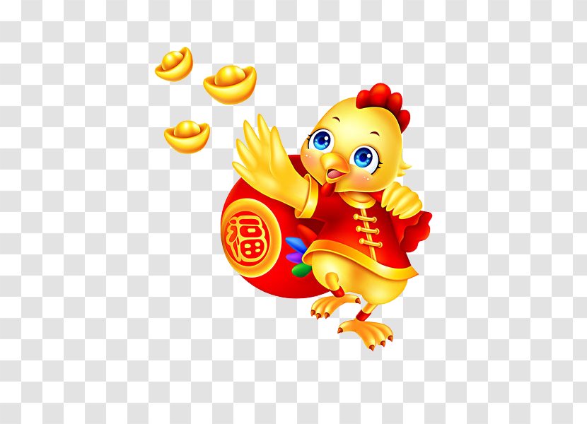 China Chicken Zodiac Chinese Stock Photography - Figurine - Golden Transparent PNG