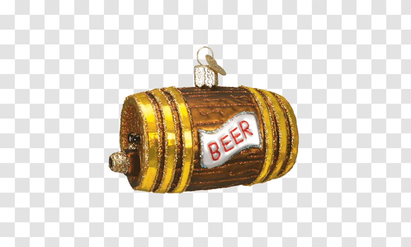 Beer Pabst Blue Ribbon Brewing Company Keg Cask Ale - Old World Christmas Transparent PNG