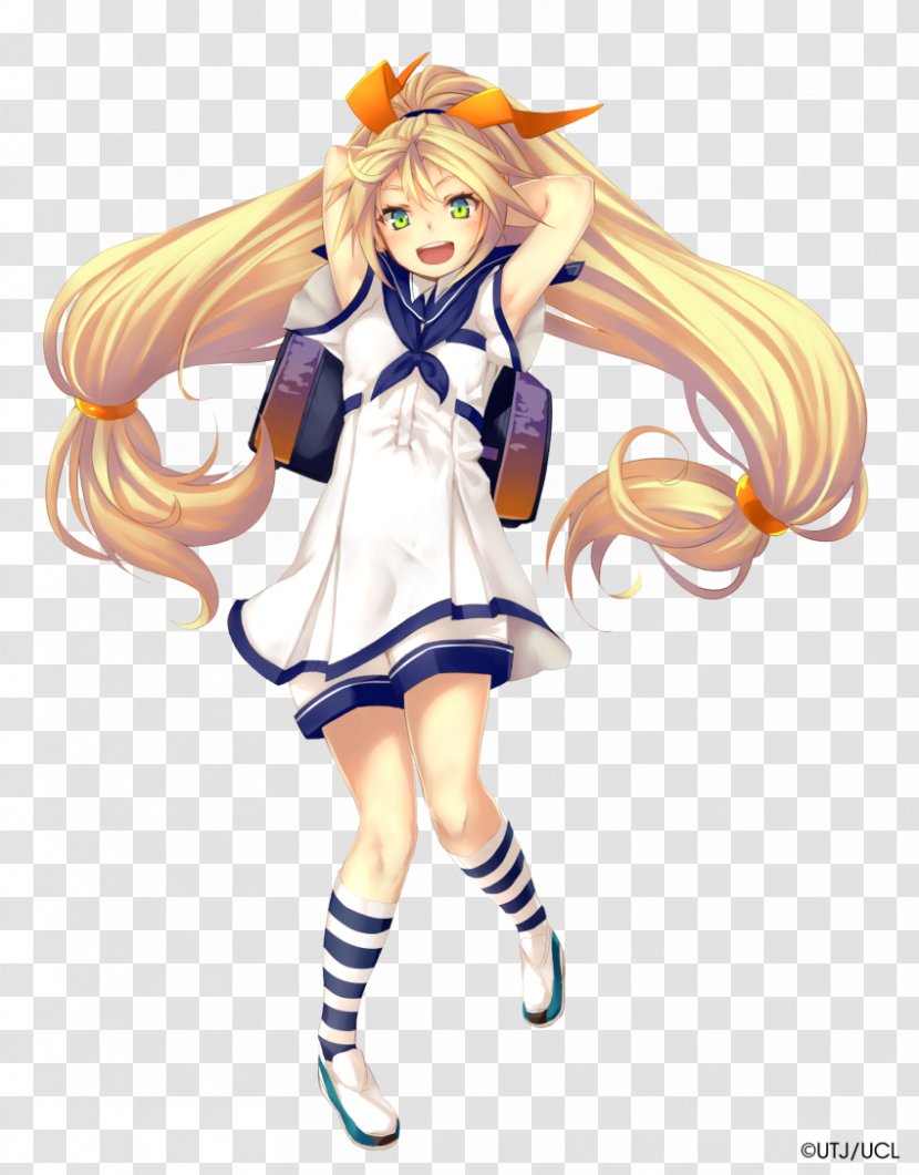 Paper Vocaloid Unity - Watercolor - T-pose Transparent PNG