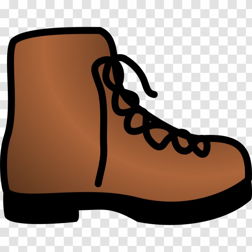 Cowboy Boot Snow Shoe Clip Art - Brown Cliparts Transparent PNG