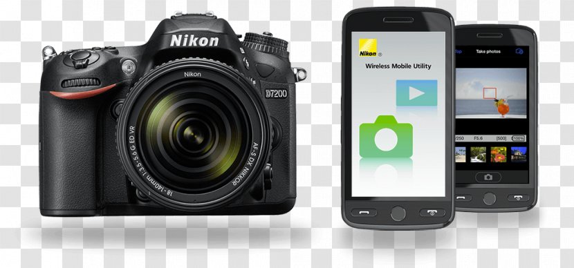 Nikon AF-S DX Nikkor 18-140mm F/3.5-5.6G ED VR Digital SLR Format D7200 24.2 MP - 242 Mp Slr Afs Dx 18140mm Vr Lens - LensNikon's Coolpix P900 Transparent PNG