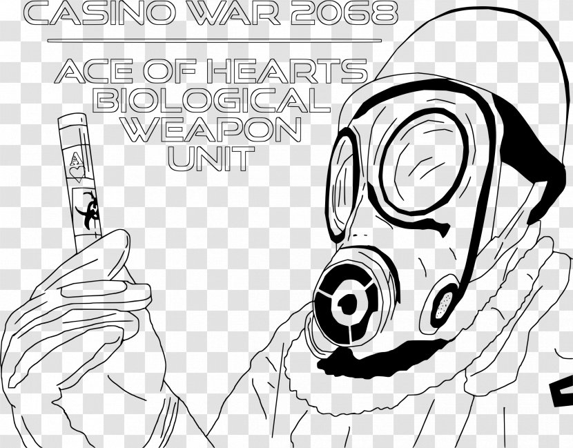 Line Art Biological Warfare Drawing Clip - Watercolor - Mask Transparent PNG