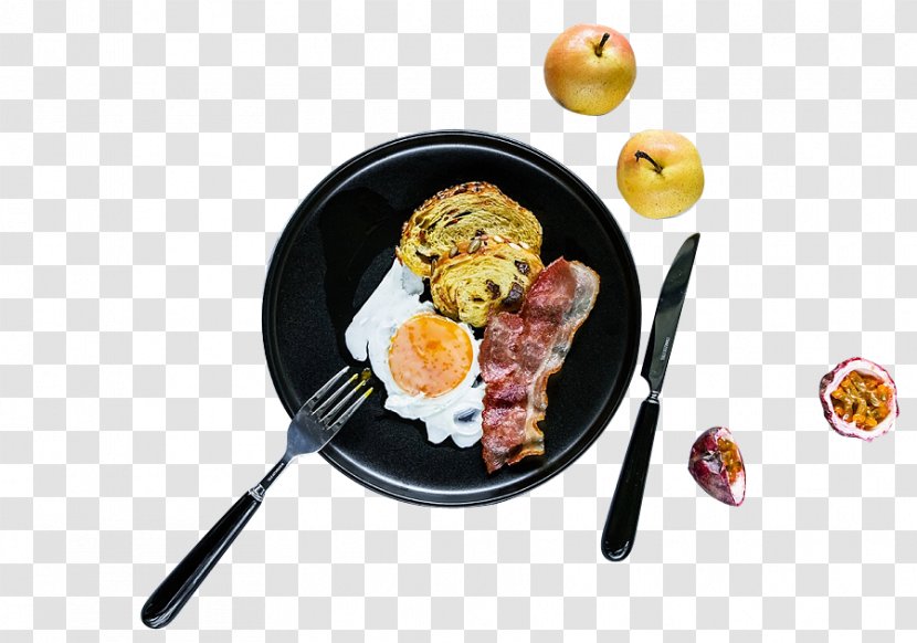 Sausage Toast Bacon Fried Egg Omelette Transparent PNG