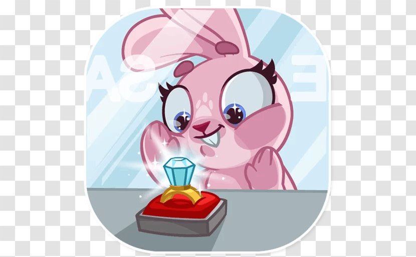 Sticker Telegram Clip Art Rabbit Hare - Silhouette - Boo Transparent PNG