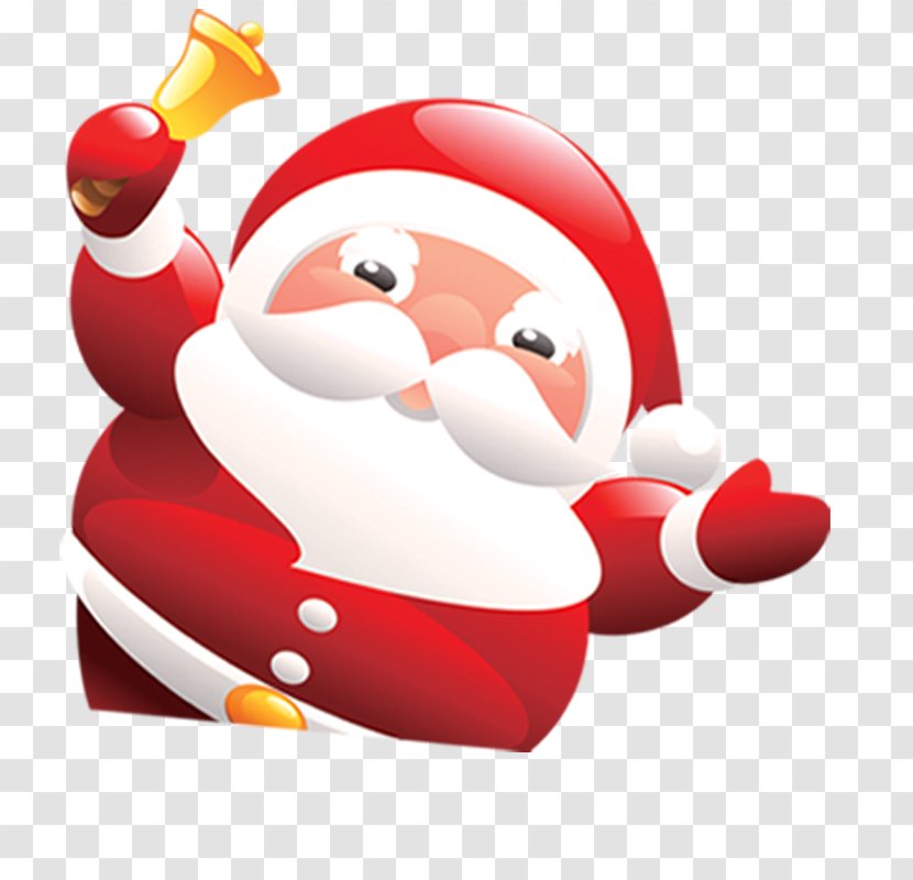 Santa Claus Christmas Clip Art - Red Transparent PNG