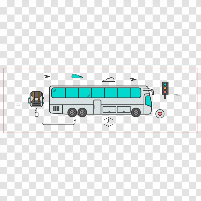 Bus Vector Graphics Image - Apparatus Design Element Transparent PNG