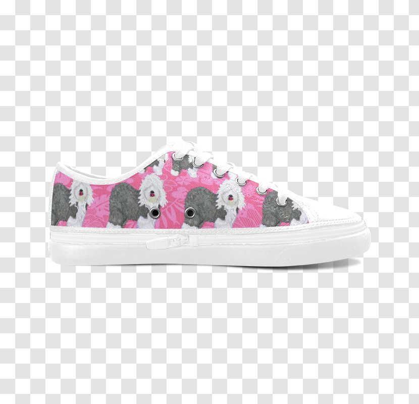 Old English Sheepdog Skate Shoe Sneakers Australian Cattle Dog - Pink 8 Digit Womens Day Transparent PNG