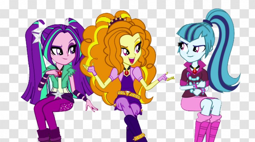 Sunset Shimmer Twilight Sparkle Pinkie Pie Rainbow Dash The Dazzlings - Cartoon - Dazzling Vector Transparent PNG