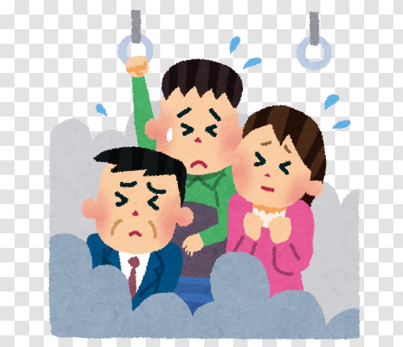 Train Yamanote Line Commuter Rail Rush Hour Ueno–Tokyo - Facial Expression Transparent PNG