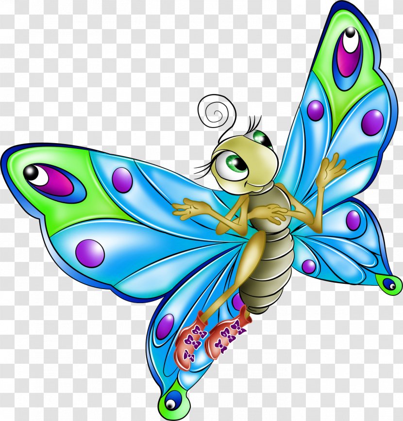Butterfly Cartoon Drawing Clip Art - Insect - Fairy Transparent PNG