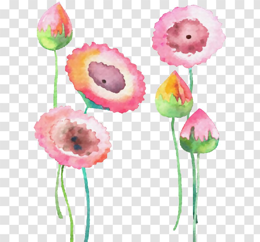 Watercolour Flowers Watercolor Painting Floral Design - Flowering Plant - Flower Transparent PNG