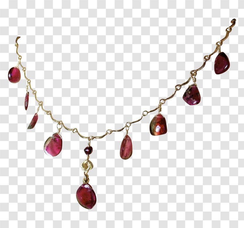 Ruby Pearl Necklace Gemstone Jewellery Transparent PNG