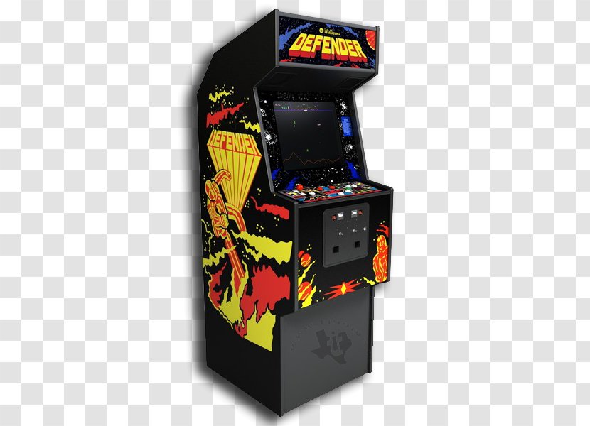 Arcade Cabinet Defender Pac-Man Golden Age Of Video Games Donkey Kong - Pac Man Transparent PNG