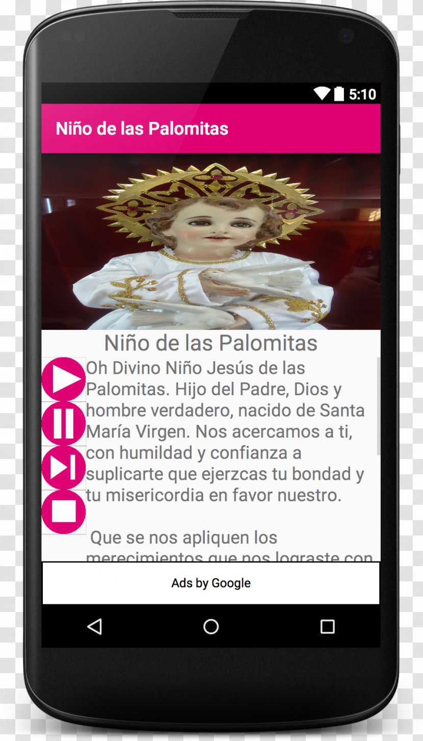 Holy Infant Of Atocha Prayer Santo Niño Jesús Doctor De Los Enfermos Android - Mobile Phone Transparent PNG