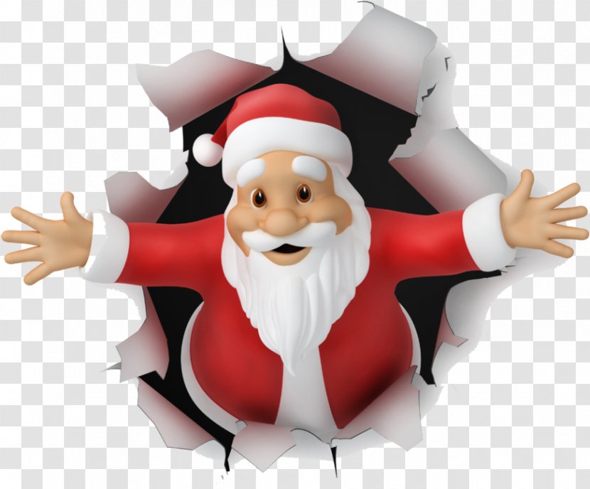 Santa Claus Cartoon - Christmas - Inflatable Transparent PNG