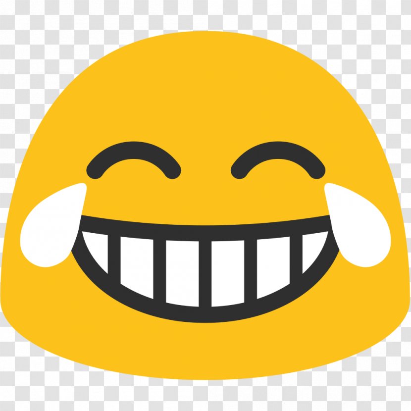 Face With Tears Of Joy Emoji Android Nougat - 71 Transparent PNG
